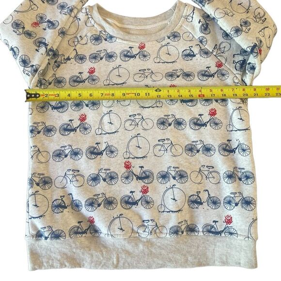 L A Soul Bicycle Cycle Print Crew Neck Pullover Sweatshirt Women Size Medium - Picture 10 of 10